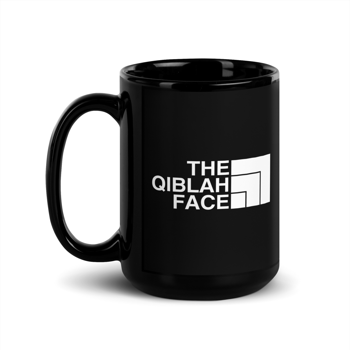 MUG Glossy Black - THE QIBLAH FACE