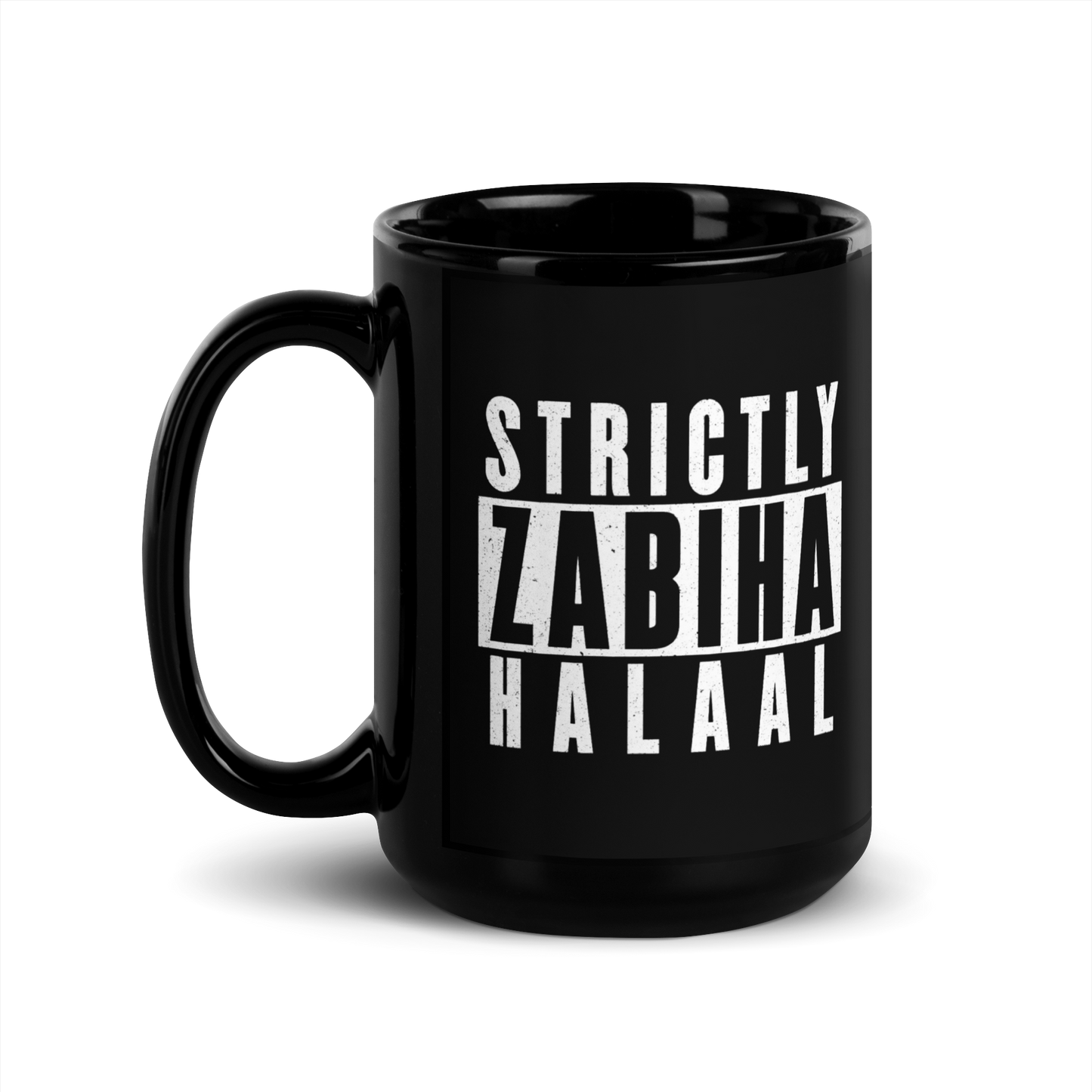 MUG Glossy Black - STRICTLY ZABIHA HALAAL