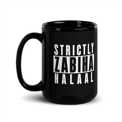 MUG Glossy Black - STRICTLY ZABIHA HALAAL