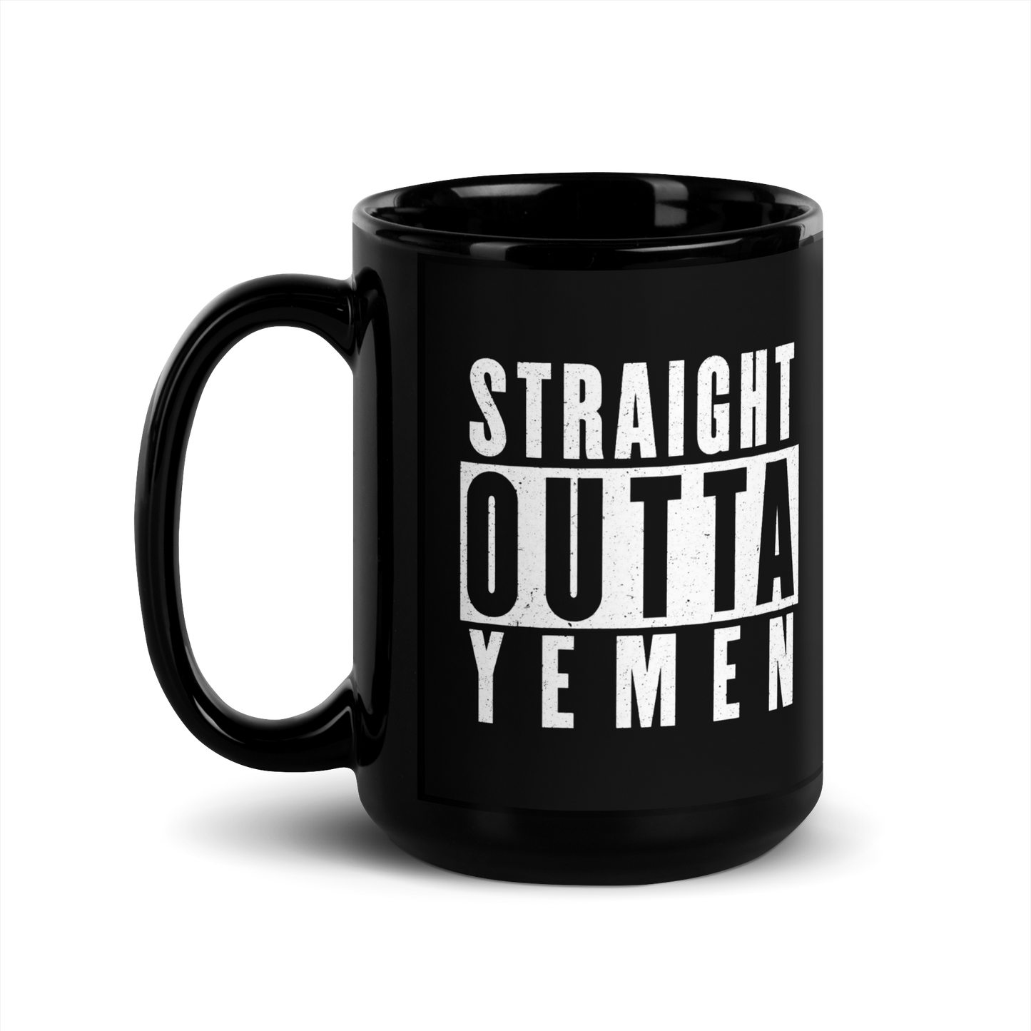 MUG Glossy Black - STRAIGHT OUTTA YEMEN