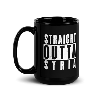 MUG Glossy Black - STRAIGHT OUTTA SYRIA