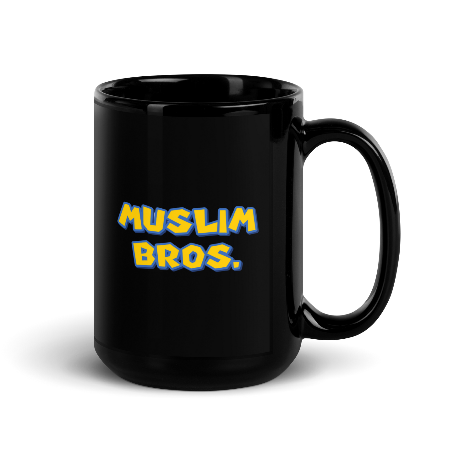 MUG Glossy Black - MUSLIM BROS - Large