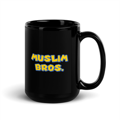 MUG Glossy Black - MUSLIM BROS - Large