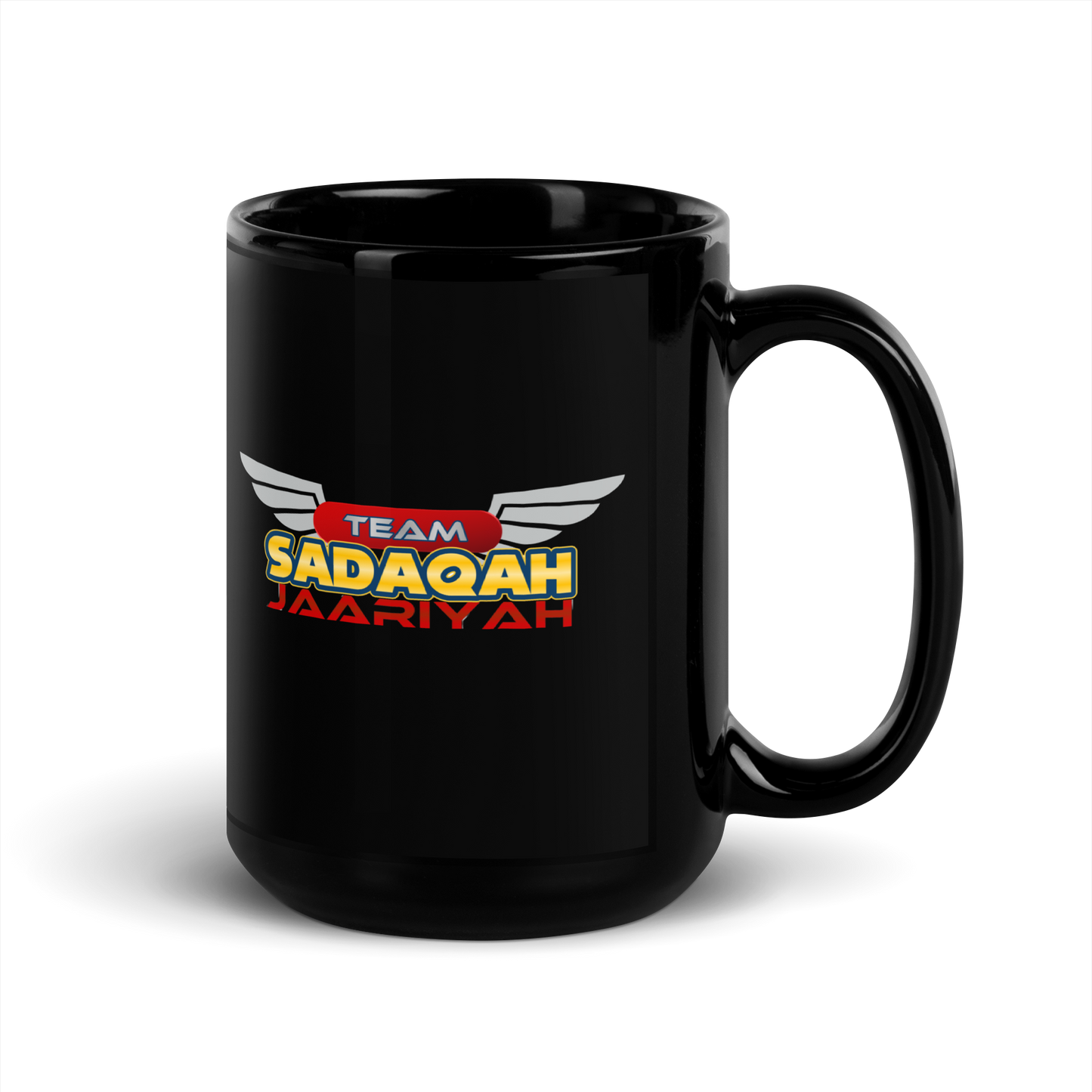 MUG Glossy Black - TEAM SADAQAH JAARIYAH - Wings