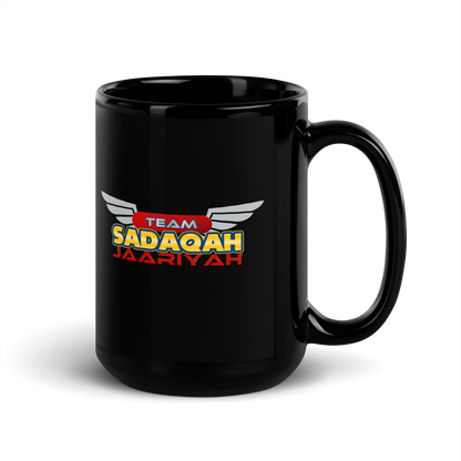 MUG Glossy Black - TEAM SADAQAH JAARIYAH - Wings