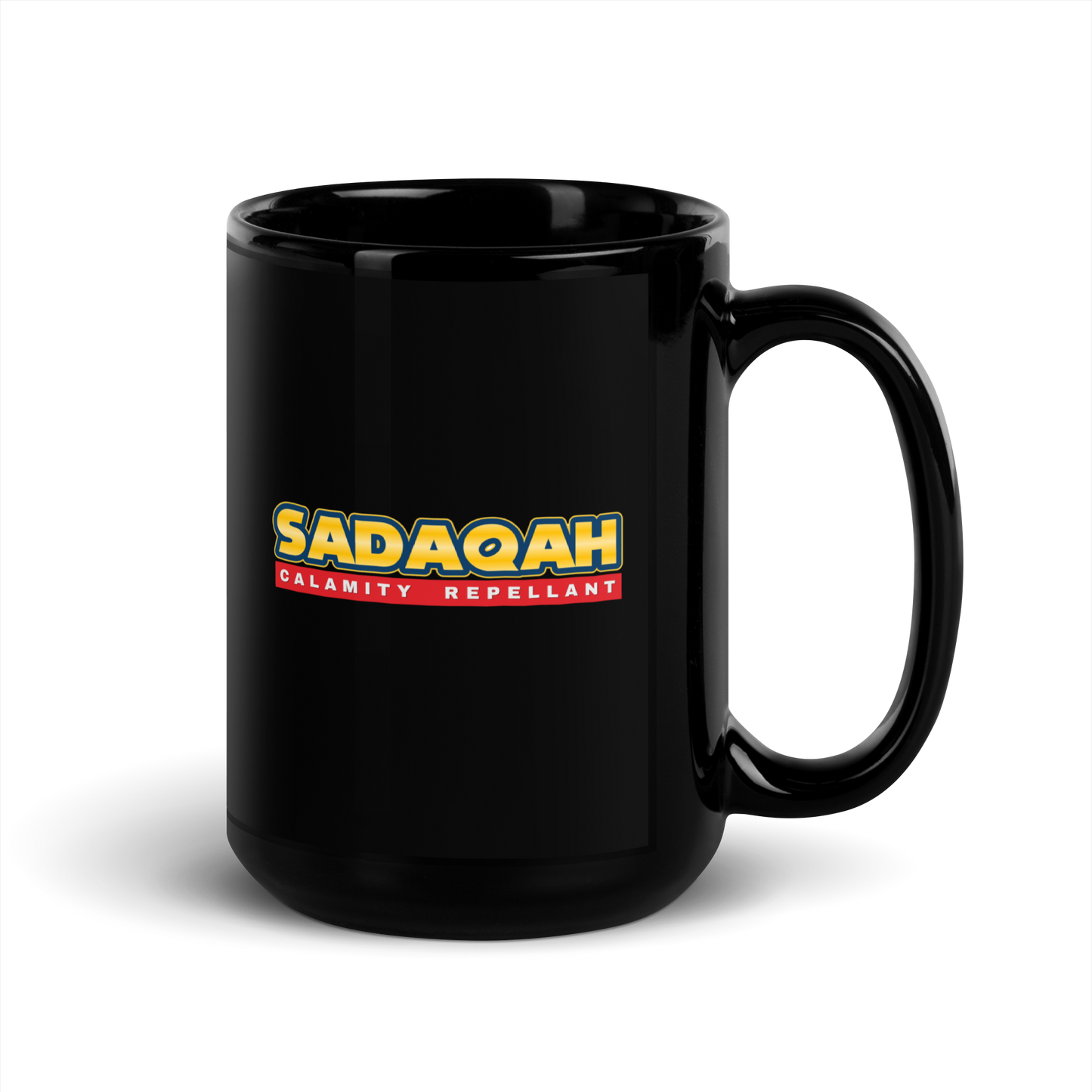 MUG Glossy Black - SADAQAH CALAMITY REPELLANT