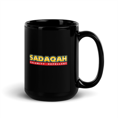 MUG Glossy Black - SADAQAH CALAMITY REPELLANT