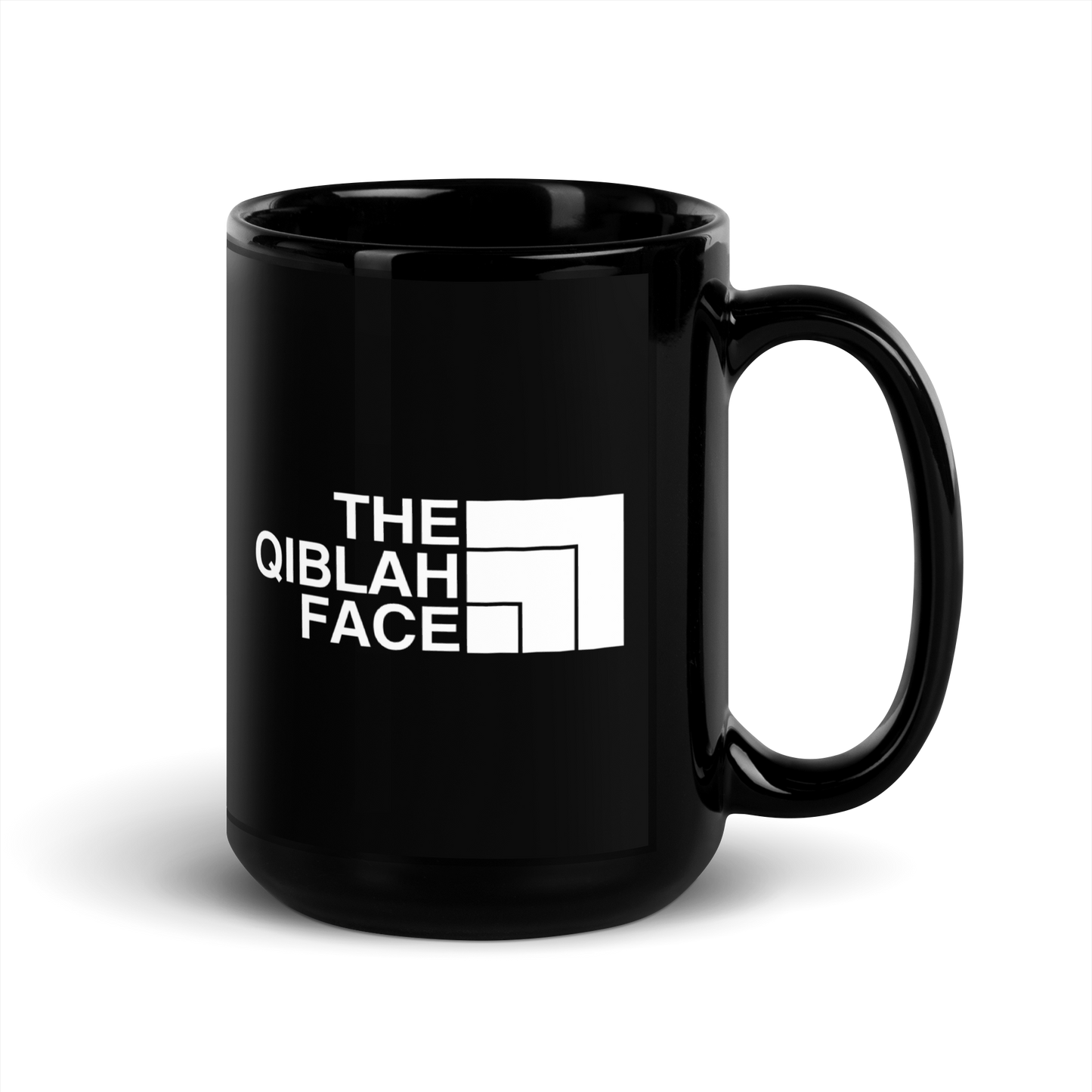 MUG Glossy Black - THE QIBLAH FACE