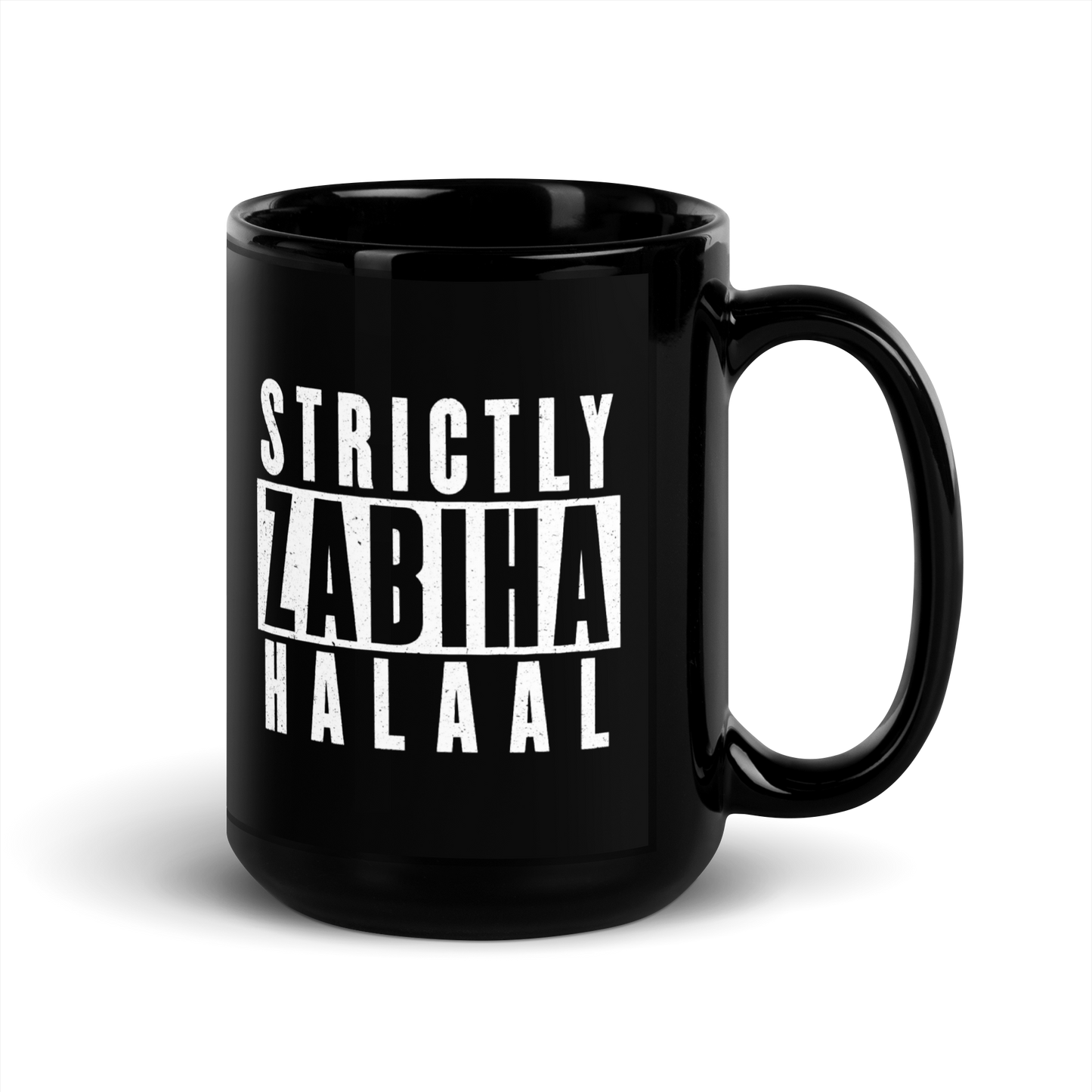 MUG Glossy Black - STRICTLY ZABIHA HALAAL