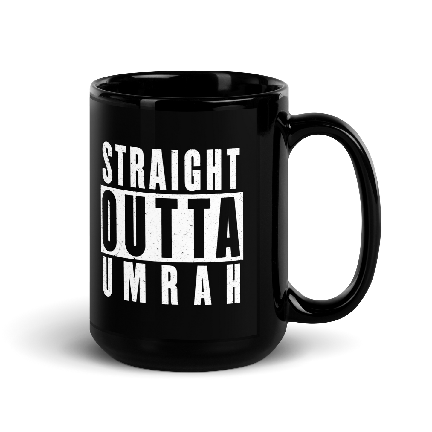 MUG Glossy Black - STRAIGHT OUTTA UMRAH