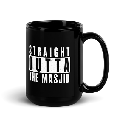 MUG Glossy Black - STRAIGHT OUTTA THE MASJID