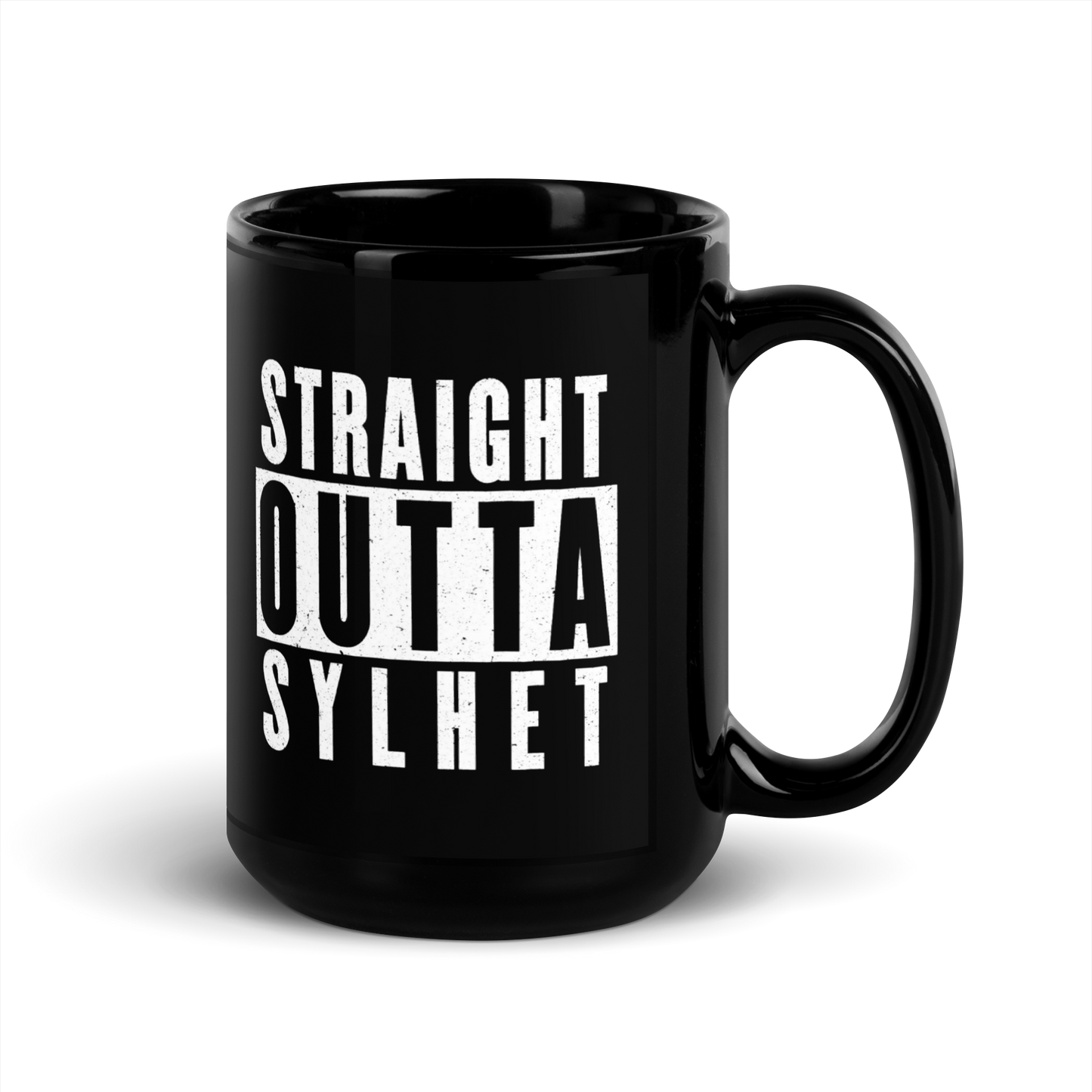 MUG Glossy Black - STRAIGHT OUTTA SYLHET