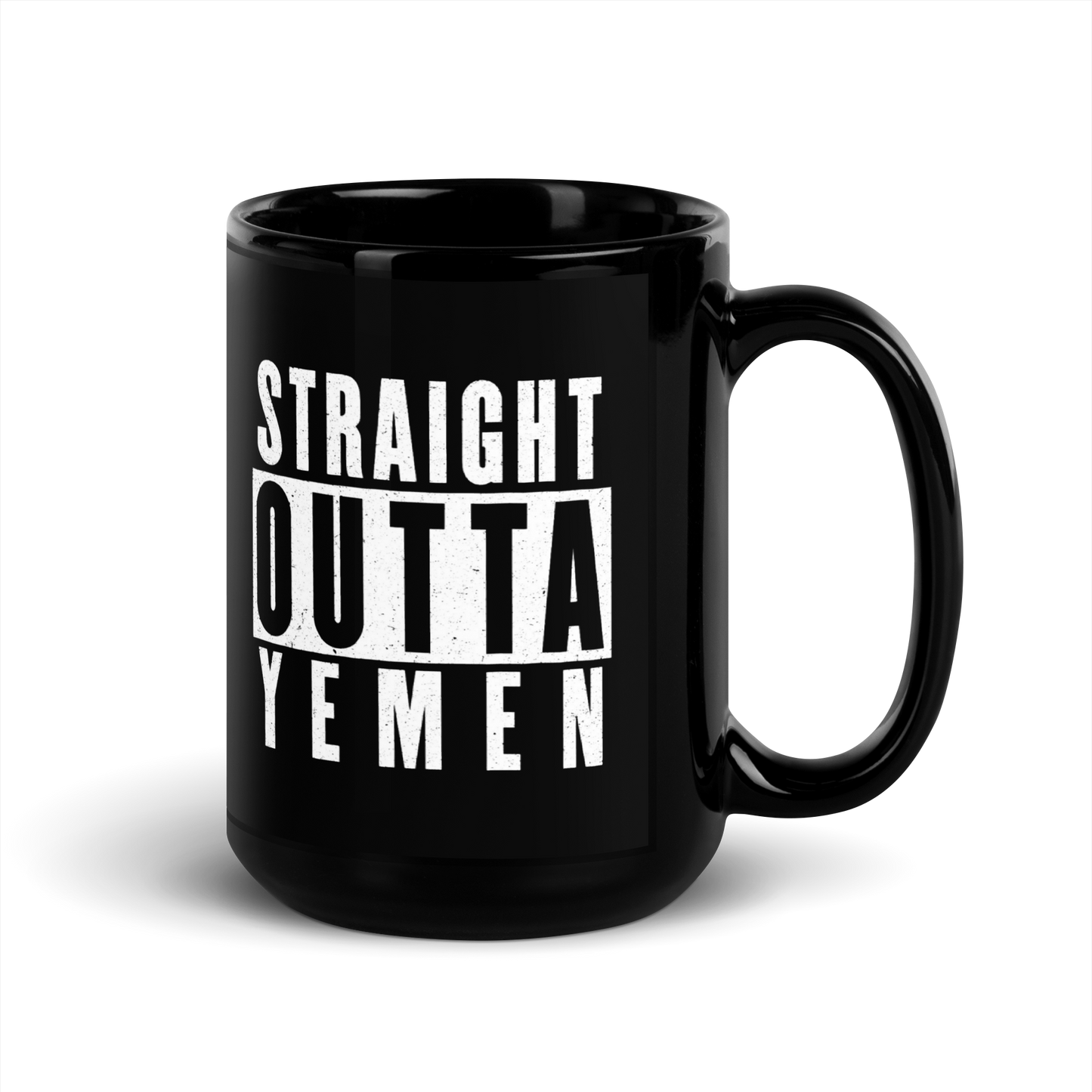 MUG Glossy Black - STRAIGHT OUTTA YEMEN