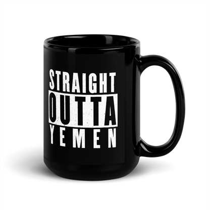 MUG Glossy Black - STRAIGHT OUTTA YEMEN