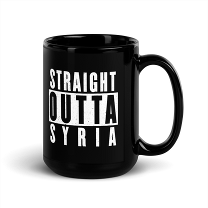 MUG Glossy Black - STRAIGHT OUTTA SYRIA