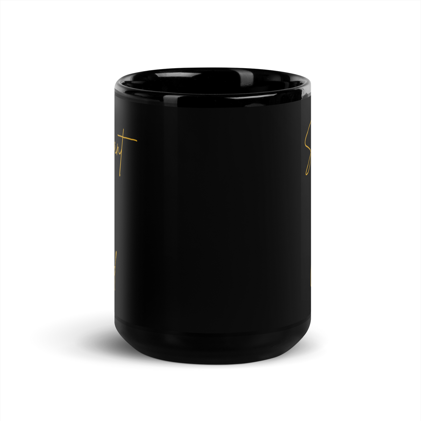 MUG Glossy Black - SERVANT OF GOD (Signature Collection) - Gold