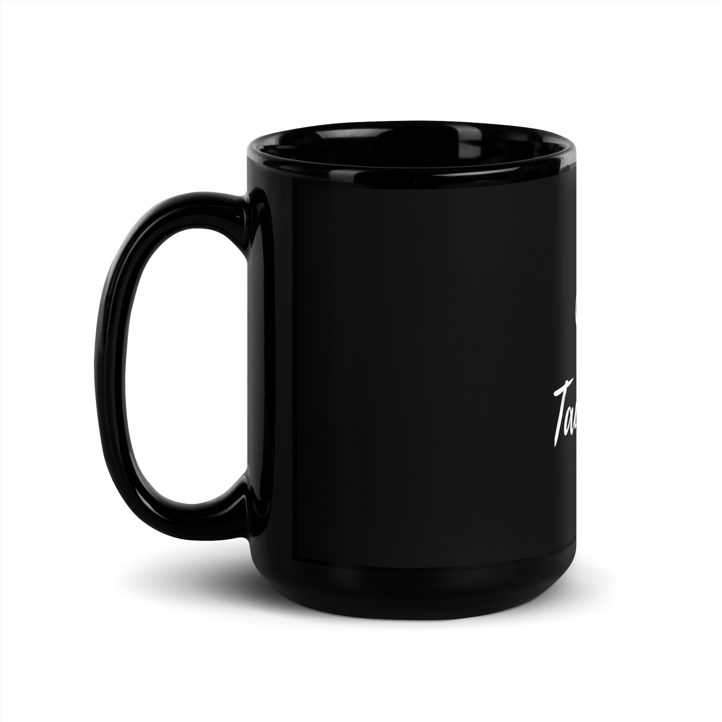 MUG Glossy Black - TAWAADHU (HUMILITY) Arabic/English - White