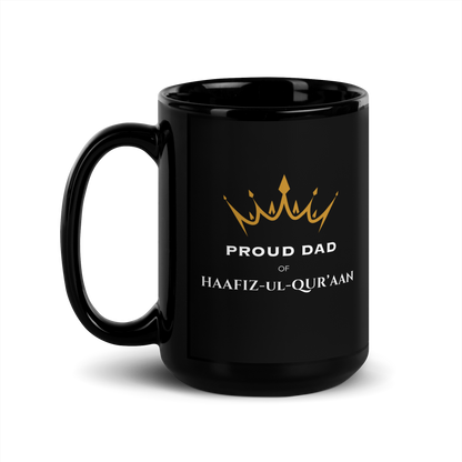 MUG Glossy Black - PROUD DAD OF HAAFIZ