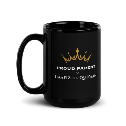 MUG Glossy Black - PROUD PARENT OF HAAFIZ