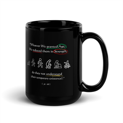 MUG Glossy Black - GRANTED AGE REDUCED STRENGTH