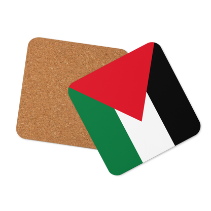 COASTER Cork-back - PALESTINE FLAG