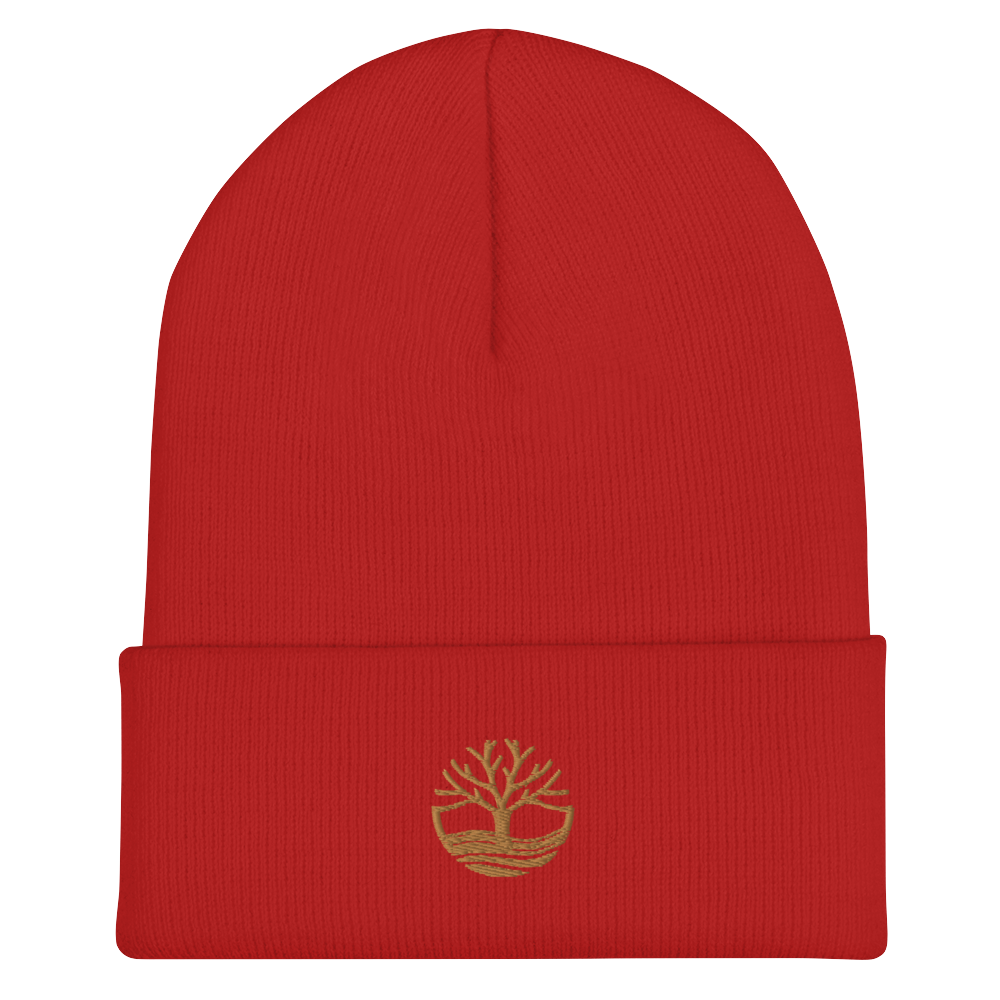 CAP Cuffed Beanie - TAKBEERLAND Logo - Gold