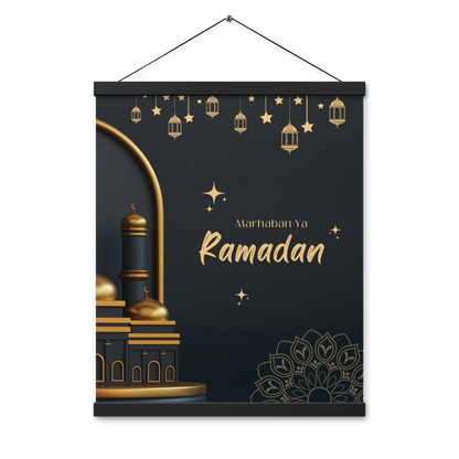 POSTER Hanger - MARHABAH YA RAMADĀN -  Navy (16" X 20")