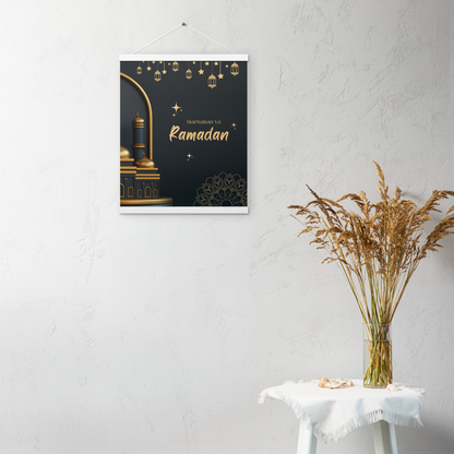 POSTER Hanger - MARHABAH YA RAMADĀN -  Navy (16" X 20")