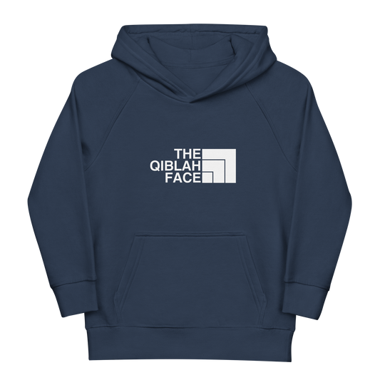 CHILDREN's Hoodie Eco (Youth) - THE QIBLAH FACE - White