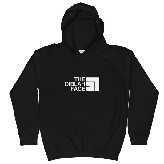 CHILDREN's Hoodie (Youth) - THE QIBLAH FACE - White