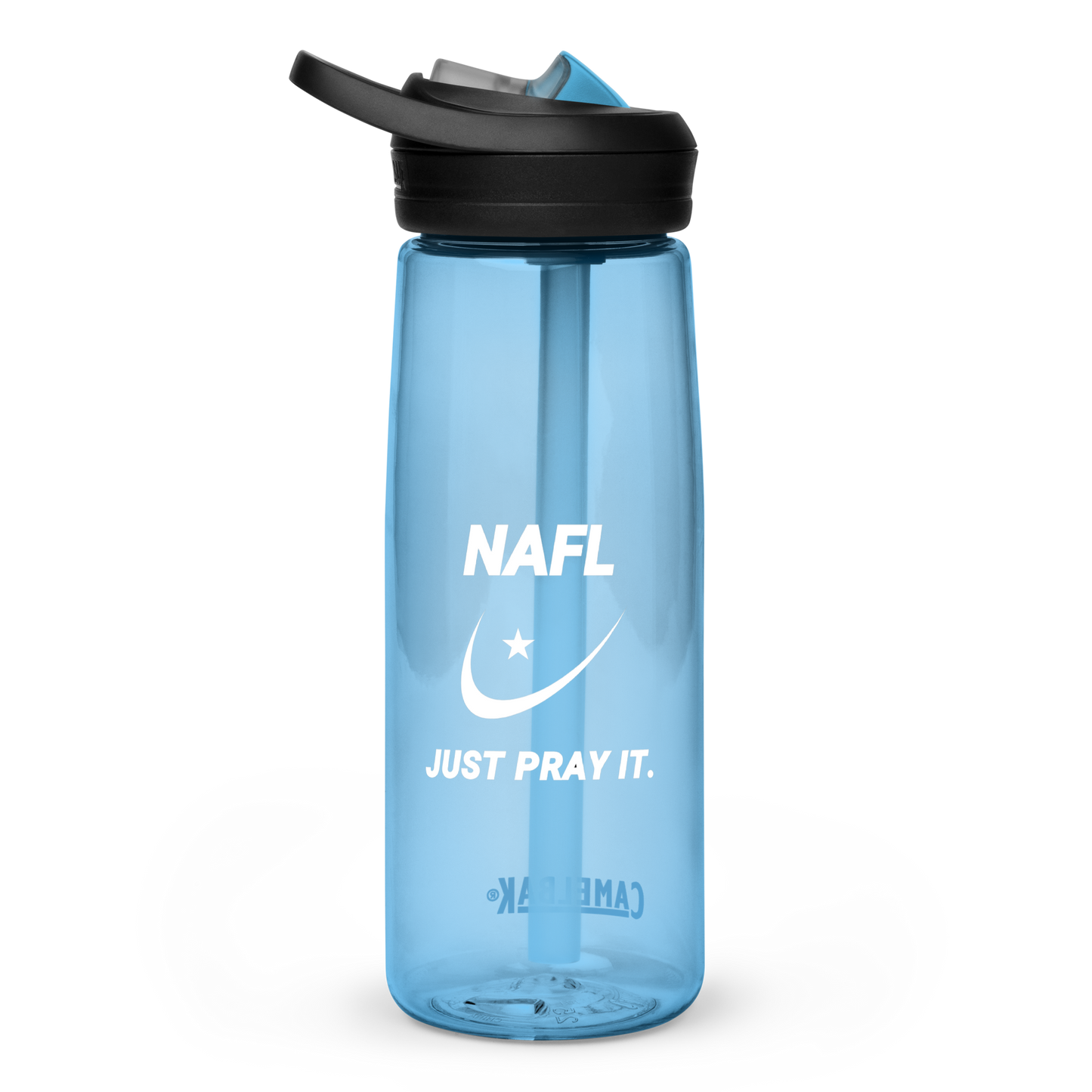DRINK Water Bottle w/ Lid and Straw - NAFL - White