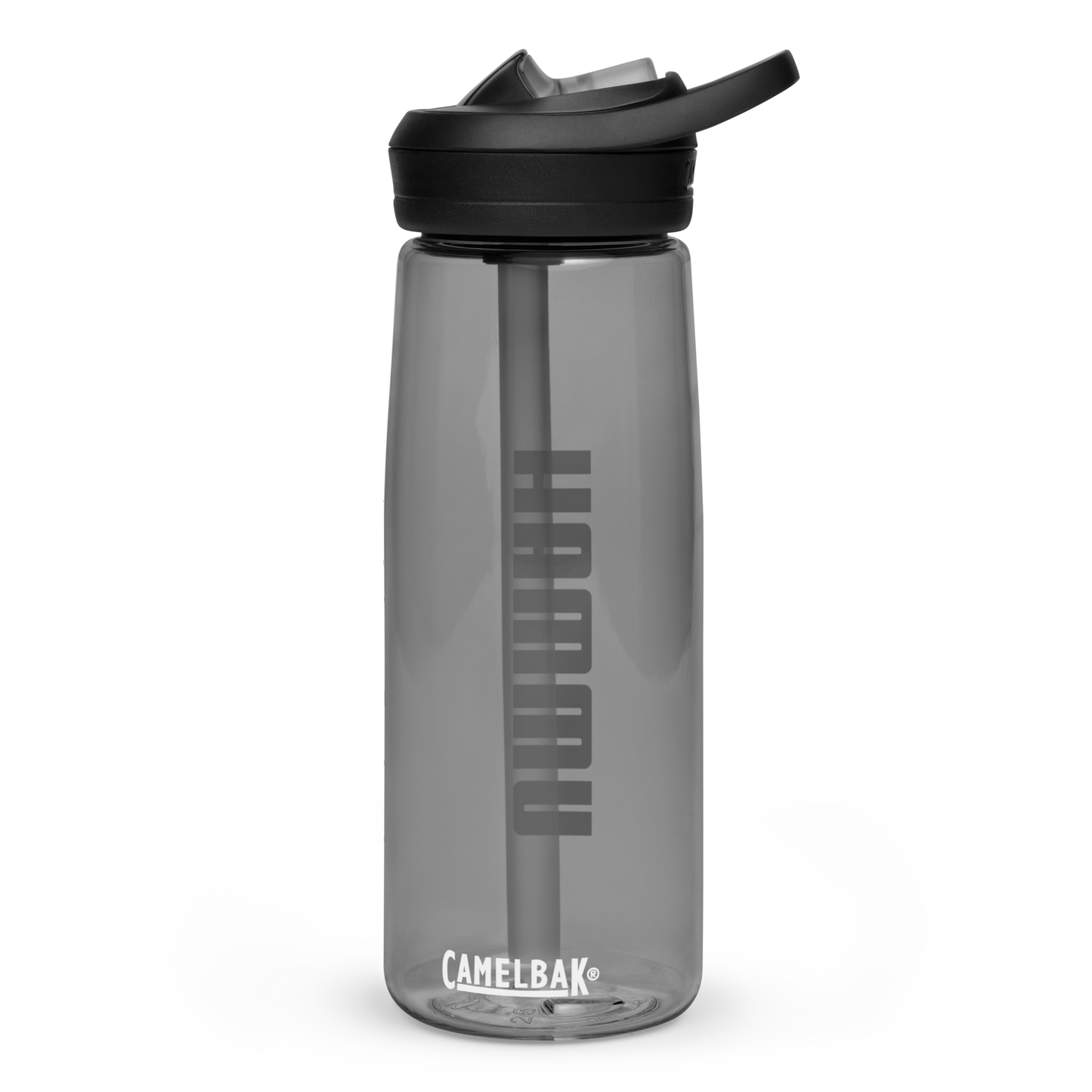 DRINK Water Bottle w/ Lid and Straw - UMMAH (Centered/Large) - Black