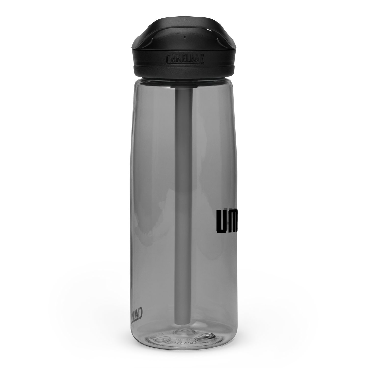DRINK Water Bottle w/ Lid and Straw - UMMAH (Centered/Medium) - Black
