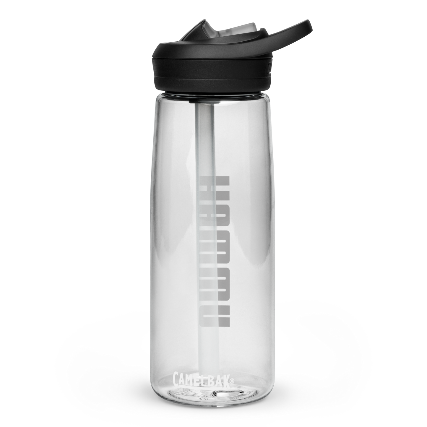 DRINK Water Bottle w/ Lid and Straw - UMMAH (Centered/Large) - White