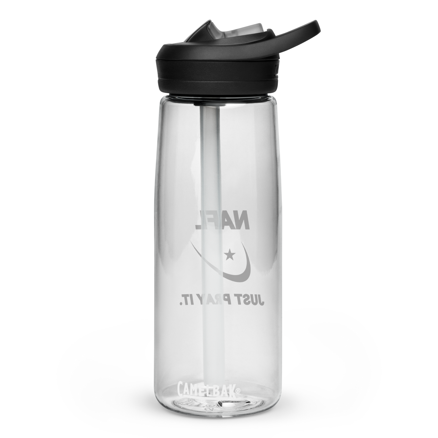 DRINK Water Bottle w/ Lid and Straw - NAFL - White