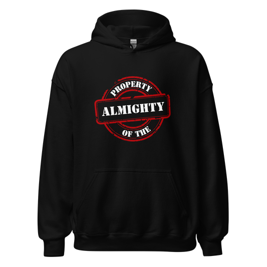 HOODIE Heavy Blend (Adult) - PROPERTY OF THE ALMIGHTY - White