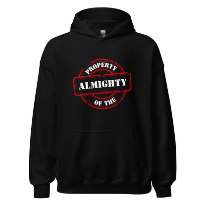 HOODIE Heavy Blend (Adult) - PROPERTY OF THE ALMIGHTY - White