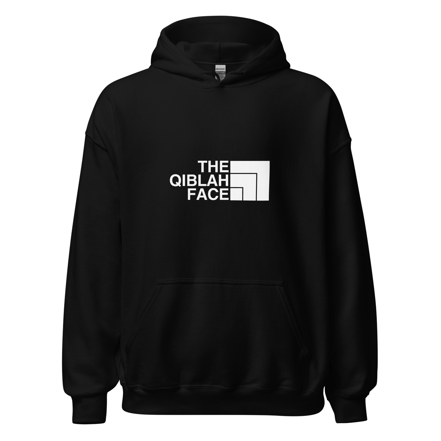 HOODIE Heavy Blend (Adult) - THE QIBLAH FACE - White