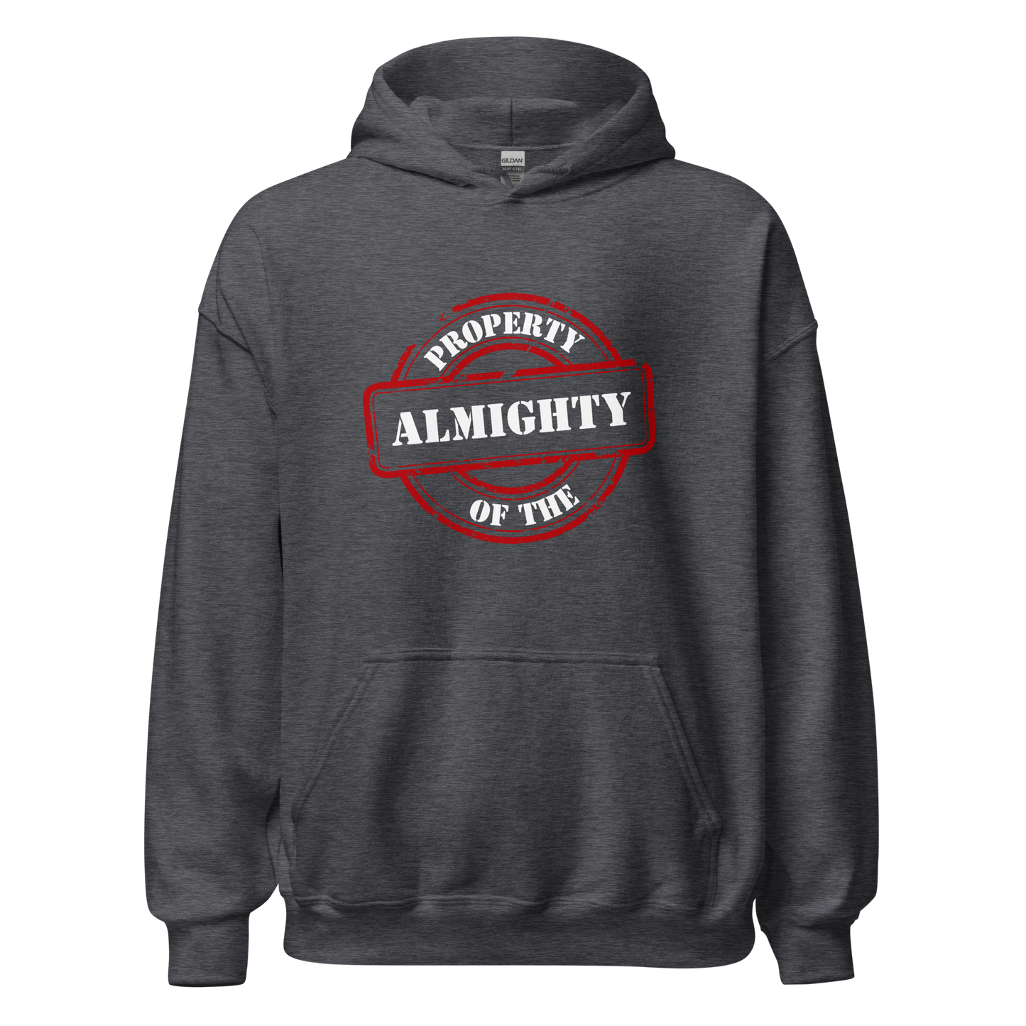 HOODIE Heavy Blend (Adult) - PROPERTY OF THE ALMIGHTY - White