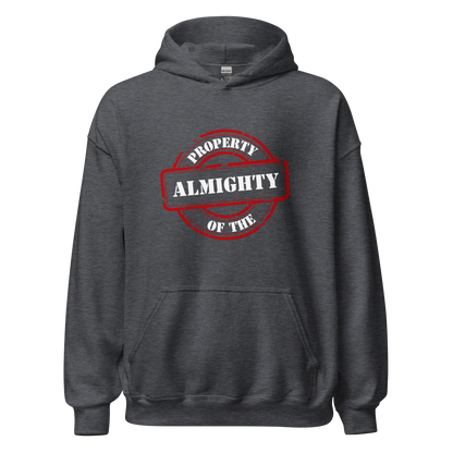 HOODIE Heavy Blend (Adult) - PROPERTY OF THE ALMIGHTY - White