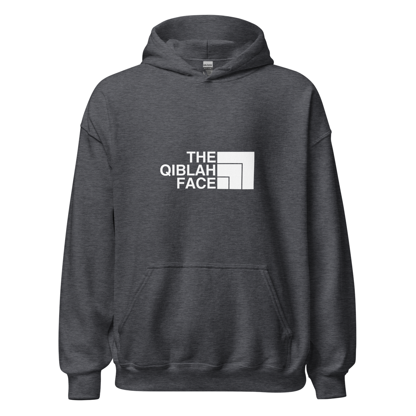 HOODIE Heavy Blend (Adult) - THE QIBLAH FACE - White