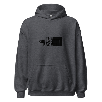 HOODIE Heavy Blend (Adult) - THE QIBLAH FACE - Black