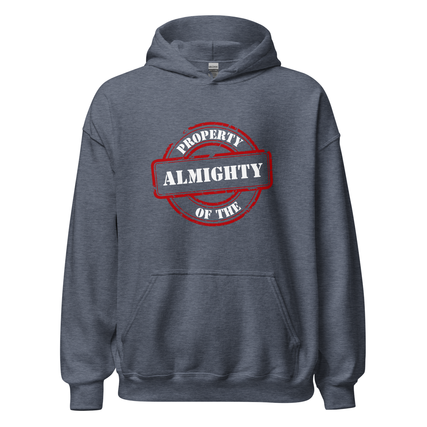 HOODIE Heavy Blend (Adult) - PROPERTY OF THE ALMIGHTY - White