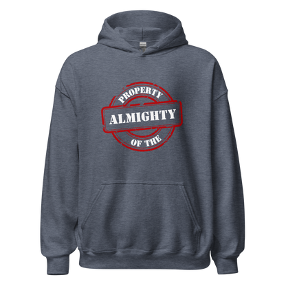 HOODIE Heavy Blend (Adult) - PROPERTY OF THE ALMIGHTY - White