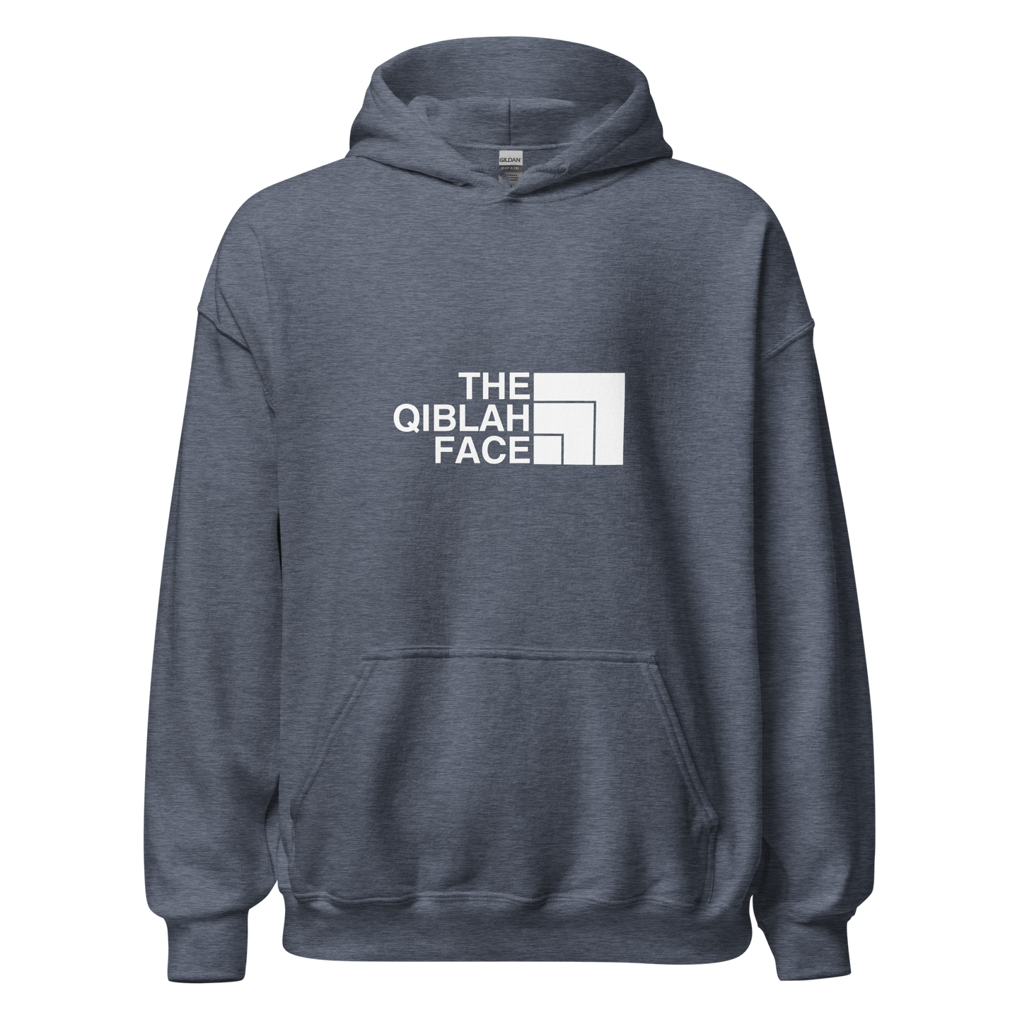 HOODIE Heavy Blend (Adult) - THE QIBLAH FACE - White