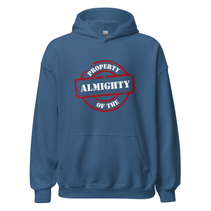 HOODIE Heavy Blend (Adult) - PROPERTY OF THE ALMIGHTY - White