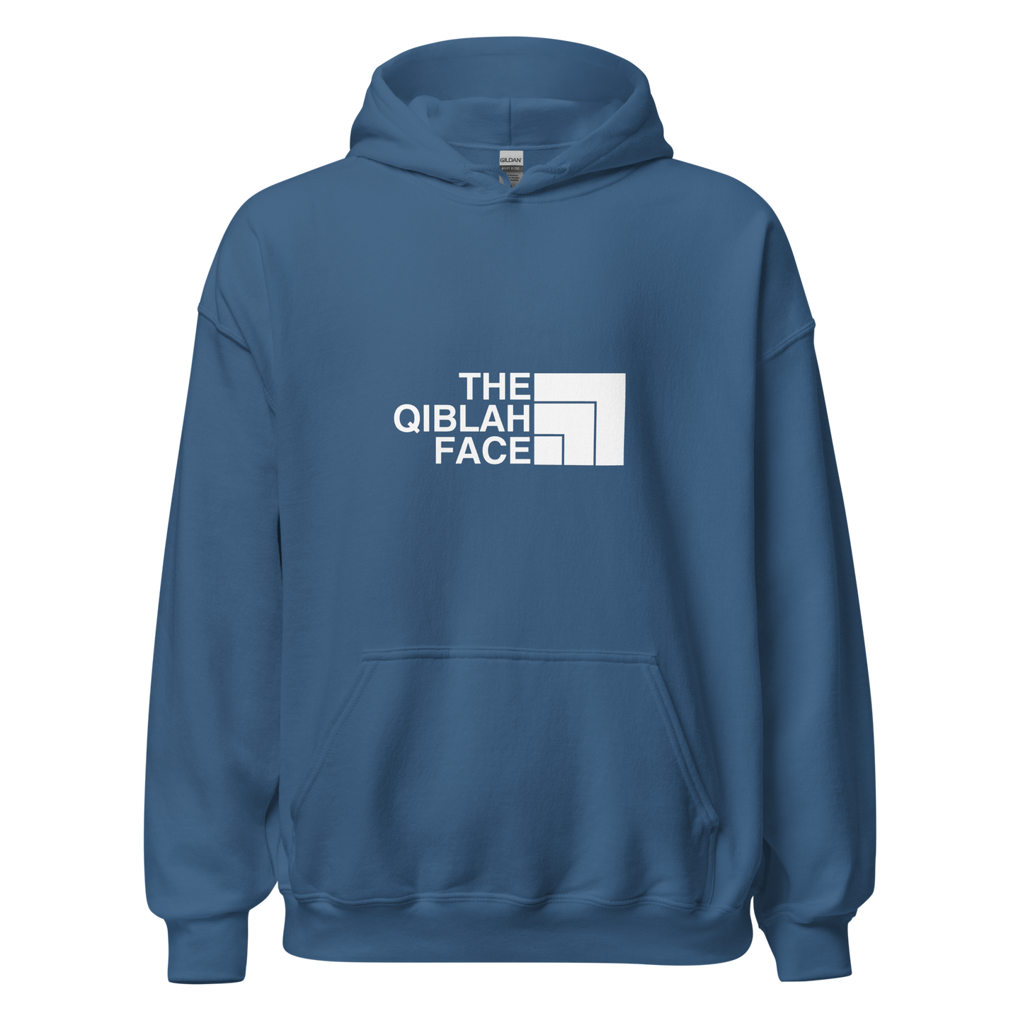 HOODIE Heavy Blend (Adult) - THE QIBLAH FACE - White