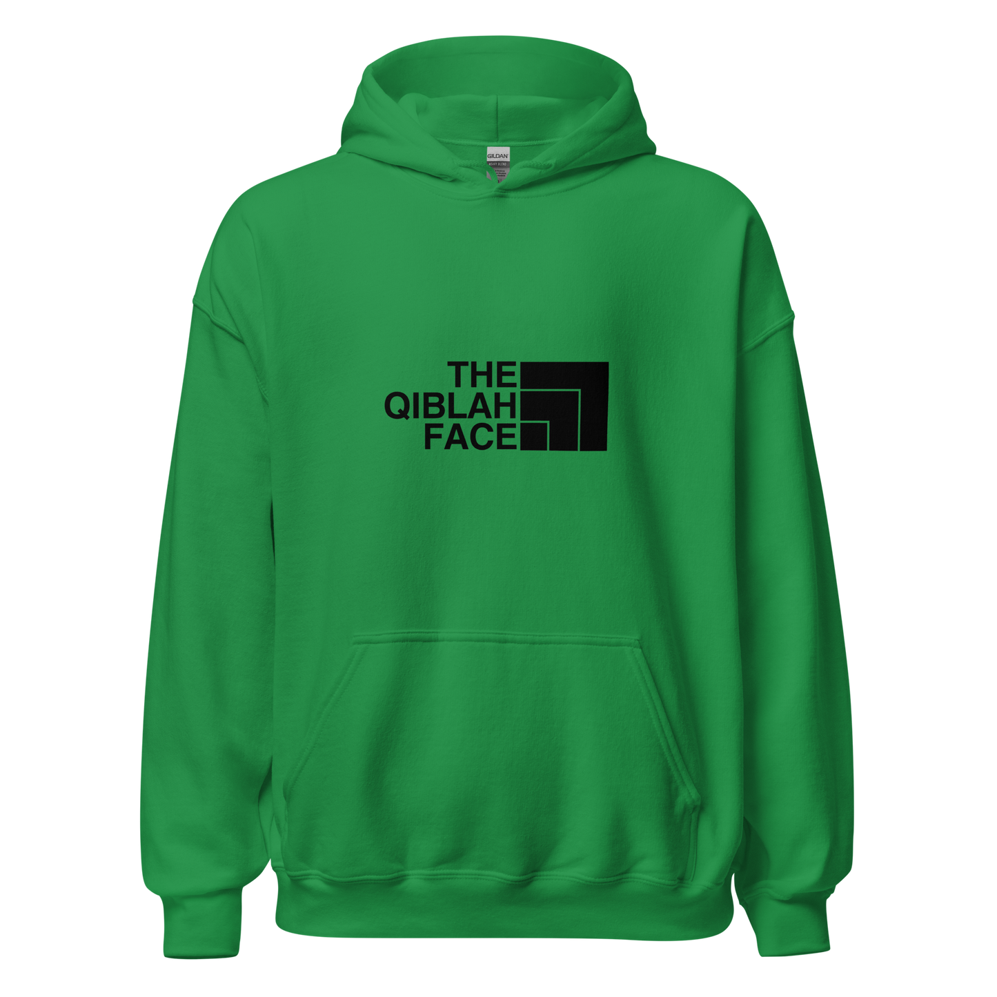 HOODIE Heavy Blend (Adult) - THE QIBLAH FACE - Black