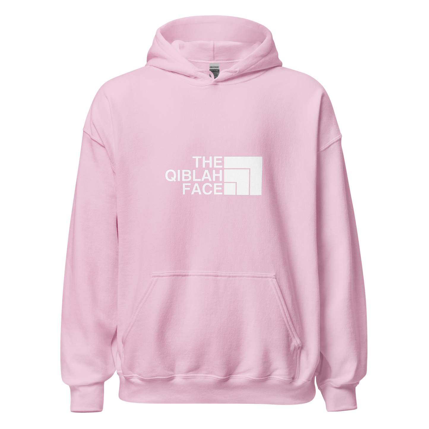 HOODIE Heavy Blend (Adult) - THE QIBLAH FACE - White