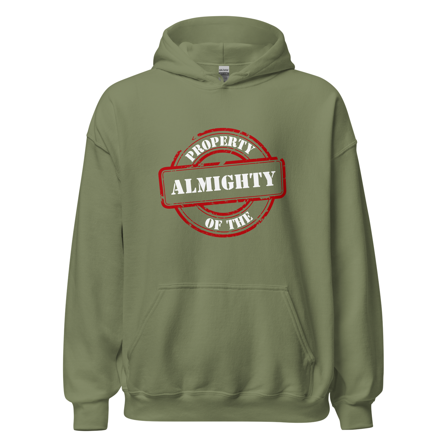 HOODIE Heavy Blend (Adult) - PROPERTY OF THE ALMIGHTY - White